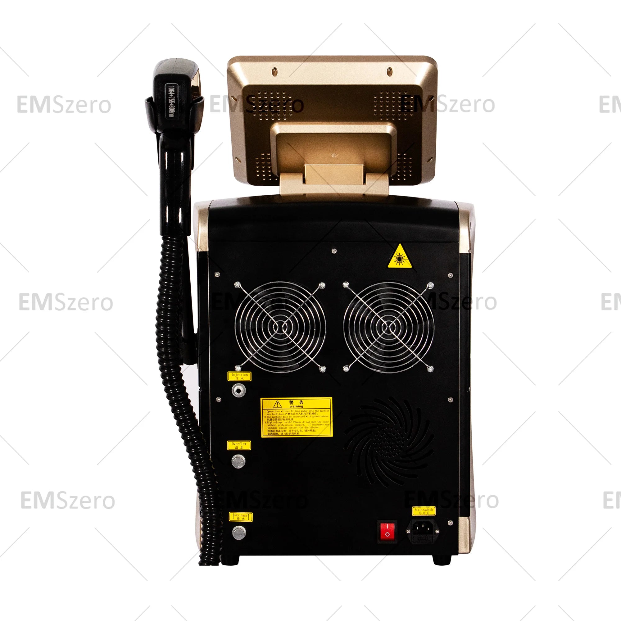 Latest Diode ND:YAG Laser Hair Removal Device - Triple Wavelength, 2000W Power, Painless and Permanent 808nm+1064nm+755nm