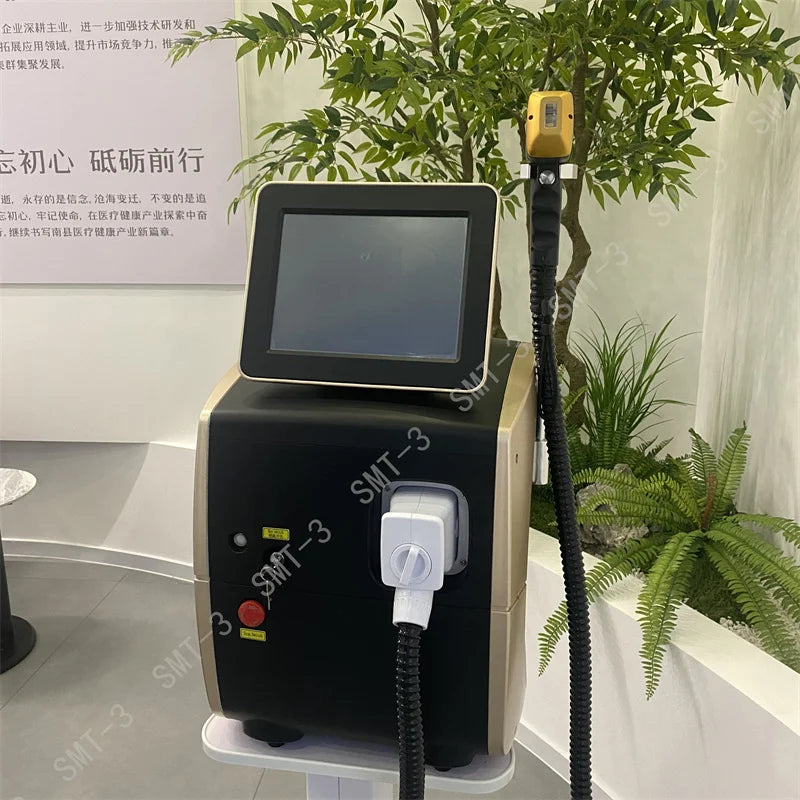 Ice Painless Alexandrite Laser Permanent Hair Remover 755nm 808nm 1064nm Diode Laser Hair Removal Machine Epilation Definitive