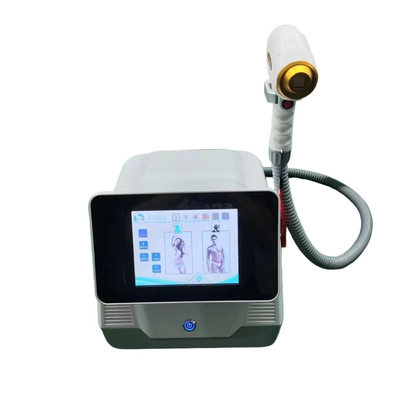Salon Diode Laser Hair Removal Machine 4000W High Power 4 Wavelengths Ice Cooling All Skin Types Permanent Painless Hair Remover