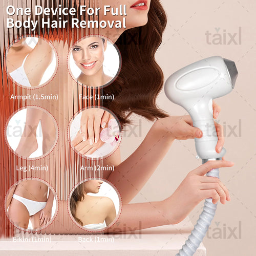 3500W Professional Diode Laser Hair Removal Machine Painless Permanent Laser Epilator Tri diode 7551064 808nm for Salon