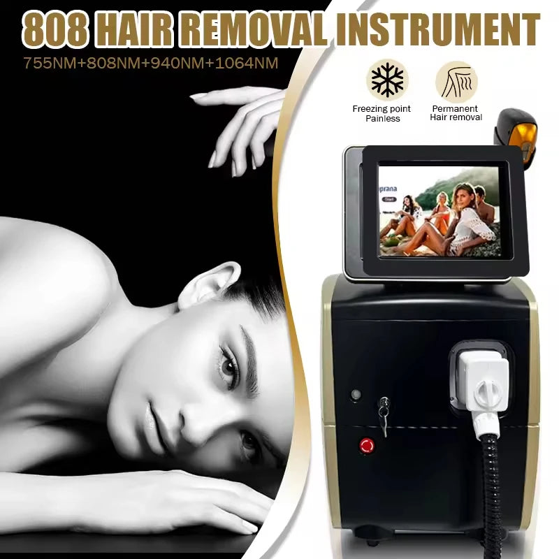Professional Epilation Diode Laser Hair Removal Machine 755 808 1064 Factory Price 3 Wavelengths Epilator Laser Hair Removal