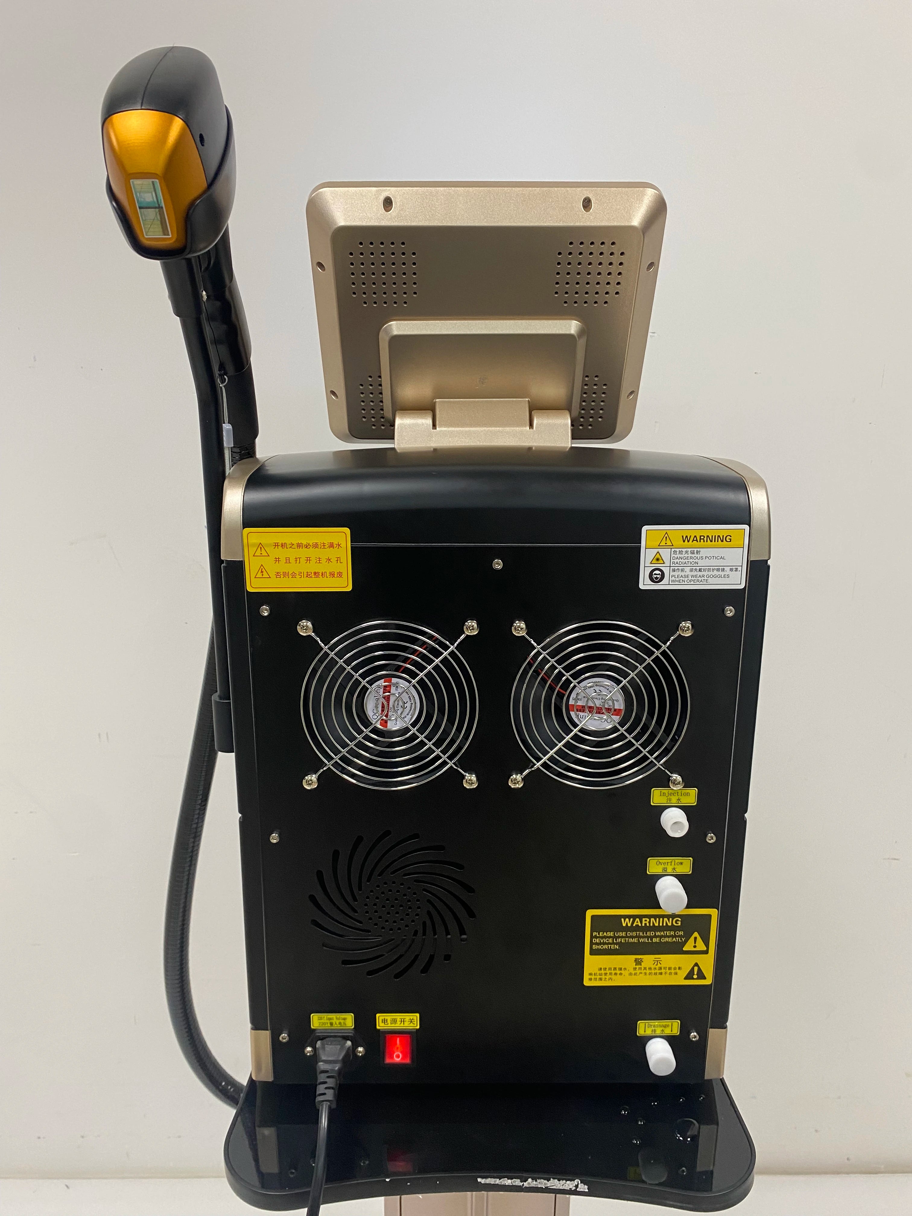 Professional Ice Titanium Laser Epilator 3 Wavelengths Diode Laser remove hair Machine Permanent Hair Removal Machine for salon