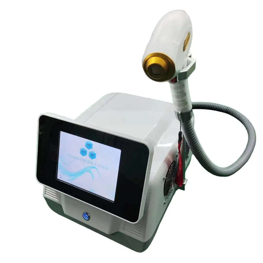 Salon Diode Laser Hair Removal Machine 4000W High Power 4 Wavelengths Ice Cooling All Skin Types Permanent Painless Hair Remover
