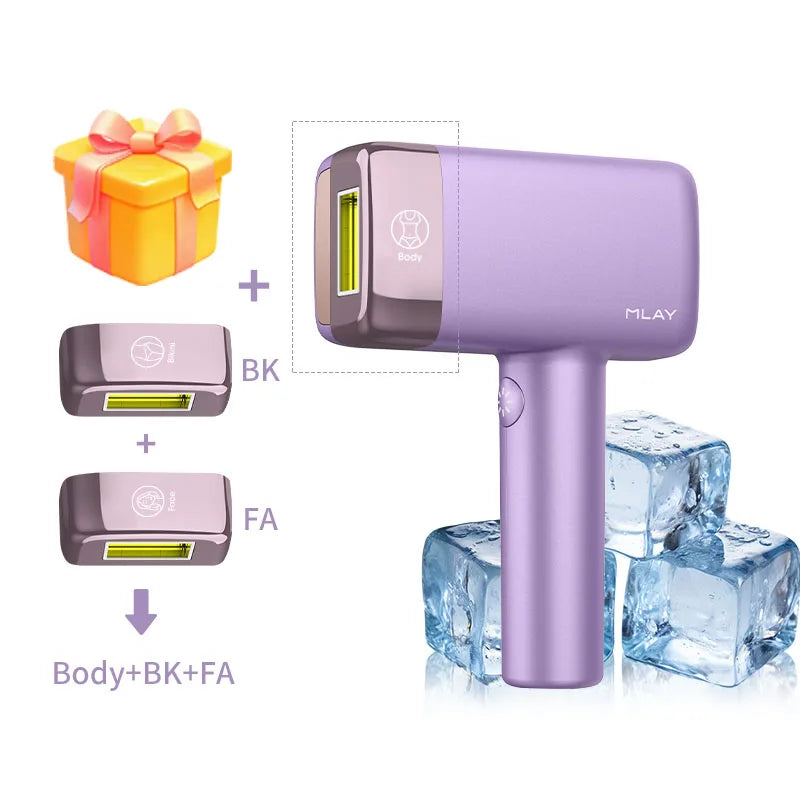 Malay Laser MLAY T14 IPL Ice Cool Laser Hair Removal Device Original Hair Removal Replaceable Lamps Home Epilator For Men Women