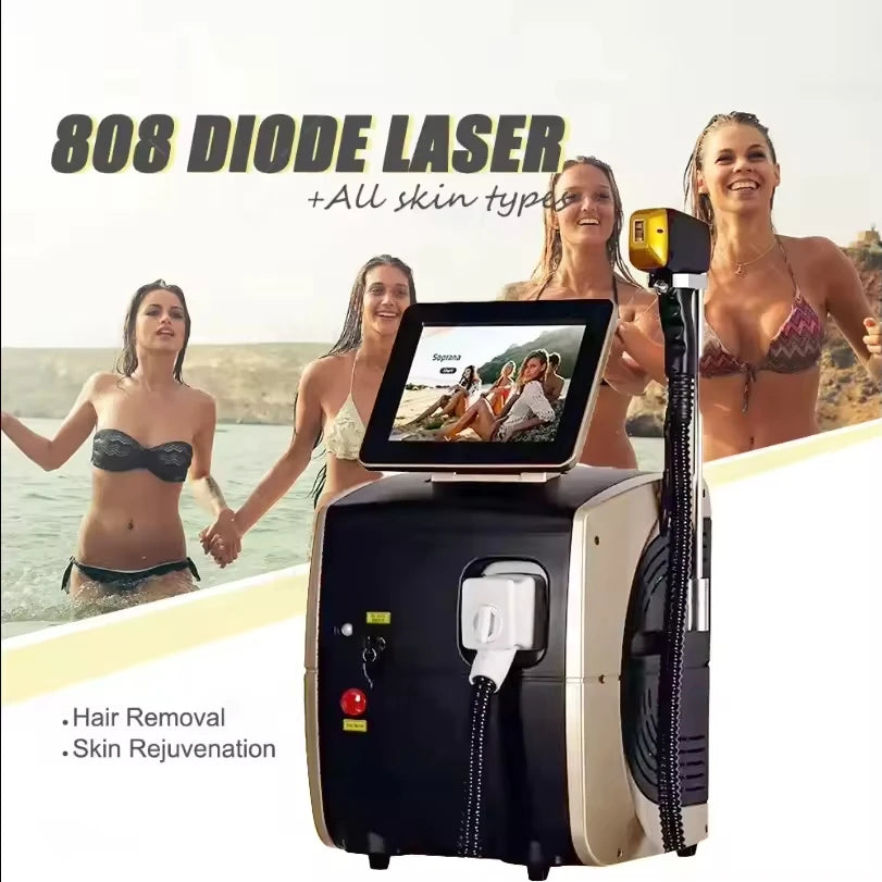 Professional Epilation Diode Laser Hair Removal Machine 755 808 1064 Factory Price 3 Wavelengths Epilator Laser Hair Removal