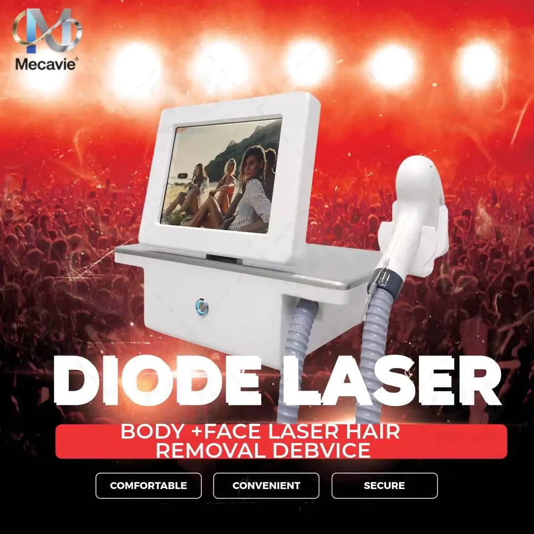 Mini Professional Diode Laser Hair Removal Device 4000w High Power 755 808 940 1064nm Painless Permanent