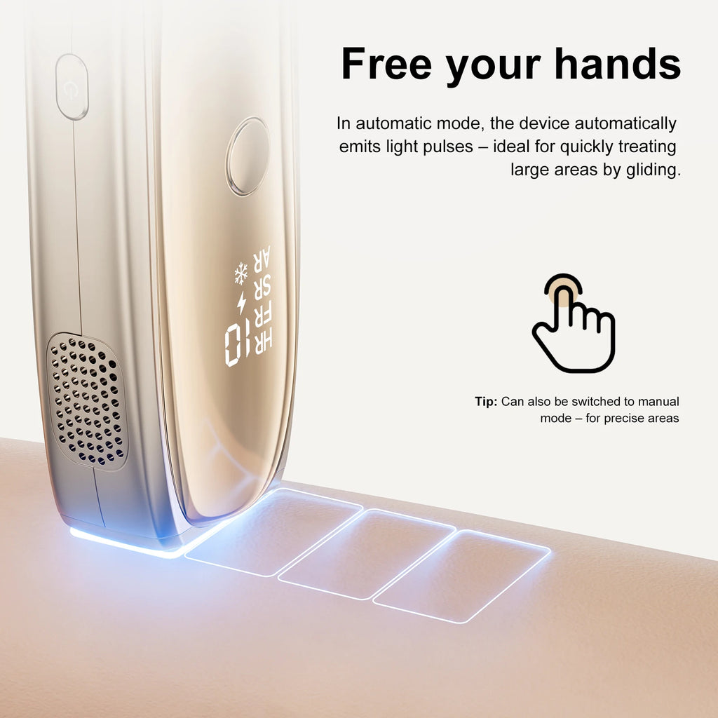 ANLAN IPL Laser Hair Removal ICE Cooling Painless Smart Hair Removal Unlimited Flashes 26J High Power Laser Hair Removal Device