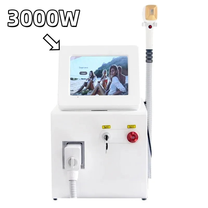 3000W Permanent Hair Removal Machine Hair Removal Laser Diode Painless Hair Removal Machine 755 808 1064 Hair Removal Laser 2025