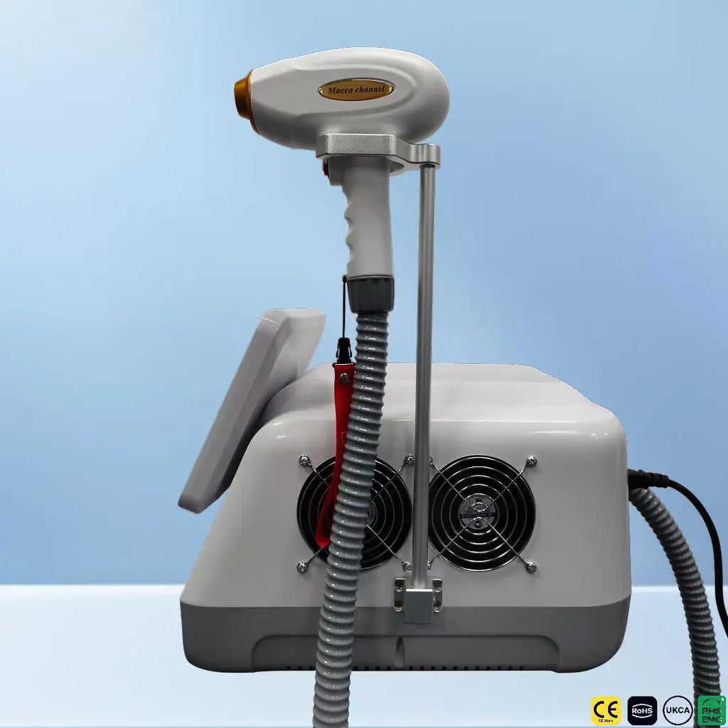 Salon Diode Laser Hair Removal Machine 4000W High Power 4 Wavelengths Ice Cooling All Skin Types Permanent Painless Hair Remover